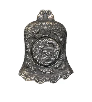 LAOJUNLU Pevné Bronzová Strieborná Medaila Výška 15 cm Štýl B34 Čínskej Tradičnej Štýl, Starožitnosti, Umelecké Darčeky Remeslá