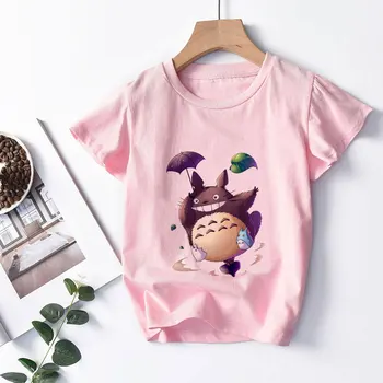 Nové Deti Tshirt Cartoon Môj Sused Totoro Japan Vytlačené Novosti, Baby, Dievčatá, Chlapcov T Shirt Deti Topy Bežné Dievča, T-shirt Roztomilý