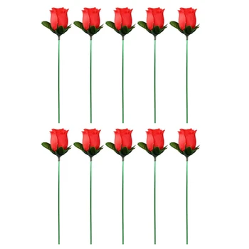 10PCS Oheň Magický Trik Rose Magic Plameň, Nachádzajúce sa Kvet Kúzelník Rekvizity Pre Priateľku/Svadobné Ukazuje Alebo Valentína