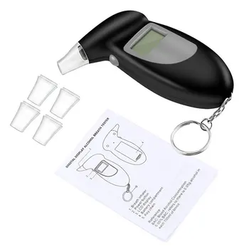 Alkoholu v Dychu Tester Breathalyzer Analyzer Detektor Test Keychain Breathalizer Breathalyser Prístroj S LCD Displej