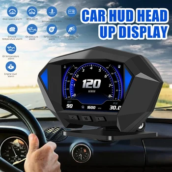 Nové 1pc Univerzálny Auto Head Up Displej Multi-funkčné Auto HUD Alarm prekročenia rýchlosti Automobilov, Tachometer Namontovaný Časť