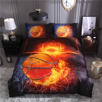 20 3D Basketbal Vytlačené na Futbal, posteľná bielizeň Sady Queen Size 2ks/3ks Perinu Nastaviť Posteľná Bielizeň Deka Kryt