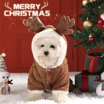 Sob Psa Kostým Psa Vianočné Oblečenie pre Malé Psy Zimné Čivava, Luxusné Oblečenie pre psy, francúzsky Buldog Pug Hoodie Darček