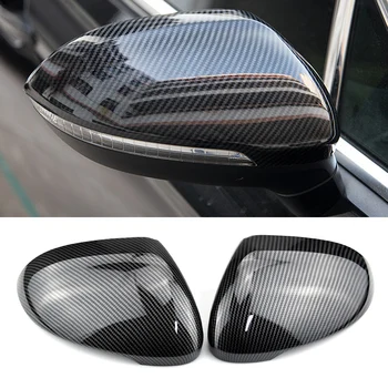 Bright black a Karbónový Vzhľad čierne Zrkadlo Kryt Spätných Bočné Zrkadlo Spp Bývanie Pre VW Passat B8