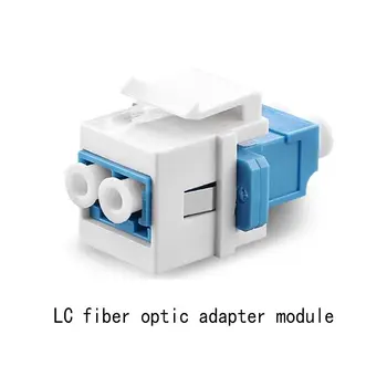 HOT-LC Optický Adaptér Na LC LC Duplex Multimode 10 GB F/F Keystone Spojka Pre Nástenné Dosky, Patch Panely