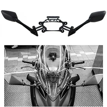 Motocykel Stojan GPS Držiak Mobilného Telefónu Navigačný Doska Držiak Spätné Zrkadlá Pre Yamaha XMAX 300 400 125 250