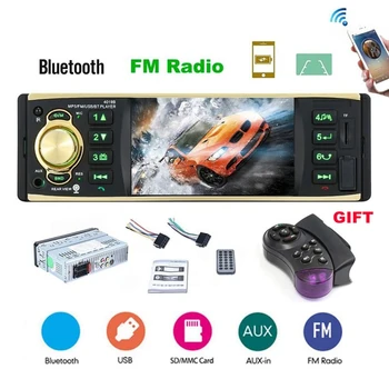 Bluetooth 4.2 Audio Video MP5 Prehrávač Auto Diely TF USB autorádio 1 Din 4.1 Palcový ISO Diaľkové 260,000 Farebný Displej