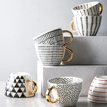 Kreatívne Nordic štýl, doplnky, keramické špeciálne tvarované hrnček veľkú kapacitu vody jednoduché káva na raňajky pohár Drinkware domov kaviareň