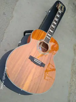 doprava zadarmo profesionálne gitara typu jumbo akustické gitary F50 vintage gitara AAA koa cechu elektrické akustické gitary