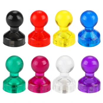 5 ks Push Pin Magnety na Tabuľu, Silné Chladnička Magnet, 8 Rôzne Farby