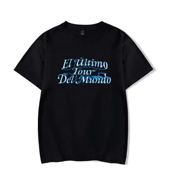 Zlé Bunny El Ultimo Tour Del Mundo lete list vzor tlač T-shirt krátkym rukávom voľné príležitostné celý zápas T-shirt