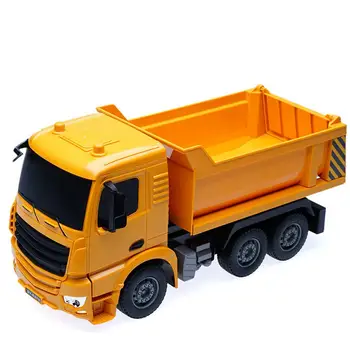 2,4 ghz Bezdrôtové Diaľkové Ovládanie Konštrukcie Vozidla Hračky Super Anti-interferencie Nabíjateľná Dump Truck Model Darčeky Pre Deti