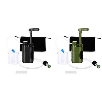 Vonkajší Vodný Filter Slamy Vody Systém Filtrácie Vody Čistička Pre Rodiny Pripravenosť Na Núdzové Vybavenie