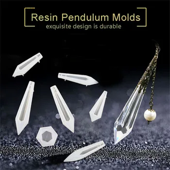 13pcs/set Crystal DIY Crystal Kyvadlo Epoxidové Živice Formy Náhrdelník s Príveskom, UV Živice Transparentné Silikónové Formy Šperky Predpoklady