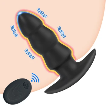 Diaľkové Ovládanie Análny Vibrátory G-Spot Prostaty Masér 19 Rýchlosti Upozorňuje Zadok Plug Riti Stimulácia Riti Sexuálnu Hračku Pre Mužov Pár