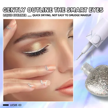 Nové Profesionálne Tekuté Očné Make-Up Pigment Srdce Tvar Zvýrazniť Lesk Očné Linky, Anti-Dlhá Životnosť Kvapaliny Lacné Kozmetika