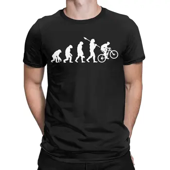 Vintage Vývoj Jazda Na Horských Bicykloch Klasické T Tričko Crewneck 100% Bavlna Tričká Krátky Rukáv T-Shirt Darček Oblečenie