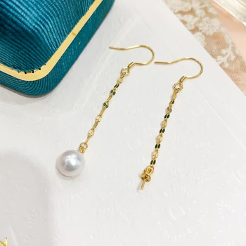 Jednoduchý Dizajn Dlhé Náušnice Nastavenia Ženy DIY Ručne vyrábané Šperky Výrobu Komponentov