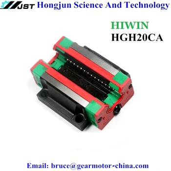 Nový, Originálny HIWIN HGH HGH20 série Lineárne Blok HGH20CA Posuvné Prepravu pre 20 mm šírka HGR20 lineárne vodiacej koľajnice