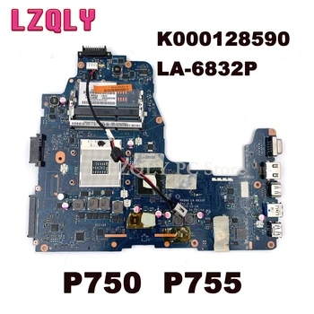 LZQLY K000128590 PHQAA LA-6832P Notebook základná doska Pre TOSHIBA Satellite P750 P755 HM65 DDR3 základná doska celý test 1 poradí