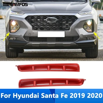 Pre Hyundai Santa Fe 2019 2020 Chrome Predné Zase Svetlo Lampy Viečka Obočie Pásy Liatie Výbava Nálepky Príslušenstvo Auto Styling