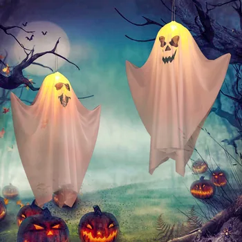 2022 Halloween Dekorácie Teroru Atmosféru Lampa/ Vonkajšie Dekorácie Halloween Ghost Luster/ Halloween Dekorácie