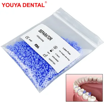 1000pcs/pack Ortodontická Gumy Zubné Elastické Oddeľovač Zubné Zub Oddeľovač Ochrany Orto Oddeľovač Stomatológia Materiálov