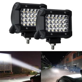 LED Panel Offroad Mieste Povodní Combo Pre Truck Auto, SUV Loď, Motorový Vozík, Svetlo Bar/Pracovné Svetlo 4 Palcový LED Svetlomety, 72W
