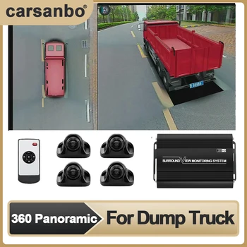 Carsanbo Auto 360° Surround View kamerový Systém 360 Vtáčie Oko Bezproblémové Zobrazenie 3D 1080P Rekordér Je Vhodný pre Muck Dump Truck