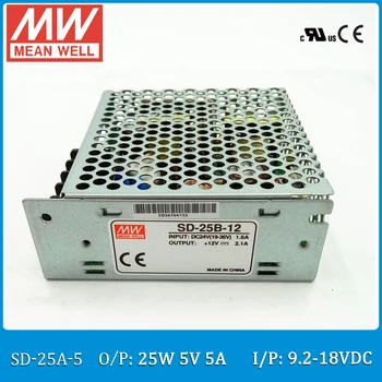 Pôvodné ZNAMENAŤ AJ converter SD-25A-5 Vstup 9.2~18V DC Výstup 25W 5A 5VDC uzavretý typ konvertor