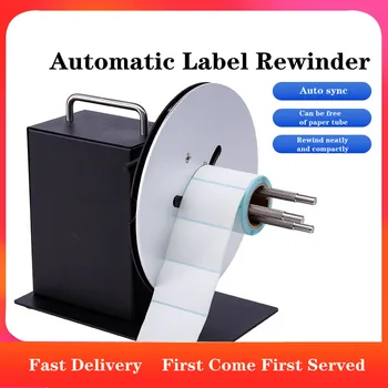 R9 Manuálne Nastavenie Rýchlosti Vpred A Vzad Automatické Synchrónne Rewinder, Čiarový Kód Tlačiareň Štítkov Recyklácie Papiera Stroj