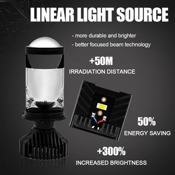 Z2-T9 auto svetlometu žiarovka H4 je univerzálne led svetelných zdrojov vyrobené z csp čipom a Chladičom Objektív,výstup 12v 6000K bodové svetlo
