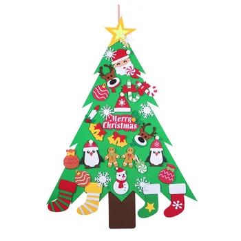 Vianočné Stenu Craftskids Dodávky Cítil Strom Diy Plavidlá, Dekorácia, Dekorácie, Výzdoba Toddlerkit 