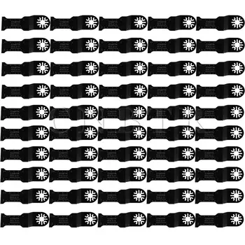 CNBTR 50pcs 32x50mm Black Oscilačný Ostré Zuby Univerzálne Pílové listy