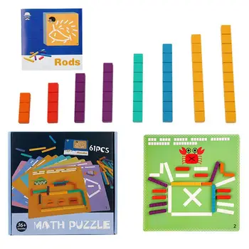 Drevené Vzdelávania Palice Montessori Raného Vzdelávania Matematika Stick Sčítanie A Odčítanie Hry Drevené Puzzle Pre Deti