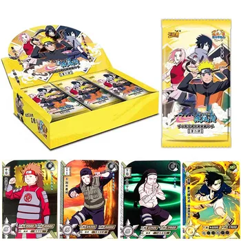 Naruto 4BOX Veľkoobchod Karty Zber Krabica Hrá Rada Hry, Papier, Hračky Pre Deti Carte Anime postavy Darček