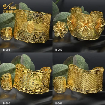 ANIID Afriky Luxusné Putá Prívesky S Krúžkom Pre Ženy Dubaj Etiópskej Blízkom Východe Pozlátené Šperky Náramok Náramky Dary