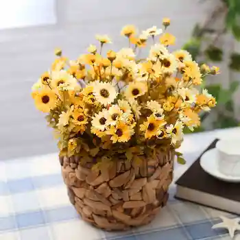 Umelé Kvety, Svadobné Dekorácie Krajiny Malé Sedmokrásky Domov Dekor Kvety Umelé Stimulácia Rastlín, Bytové Doplnky